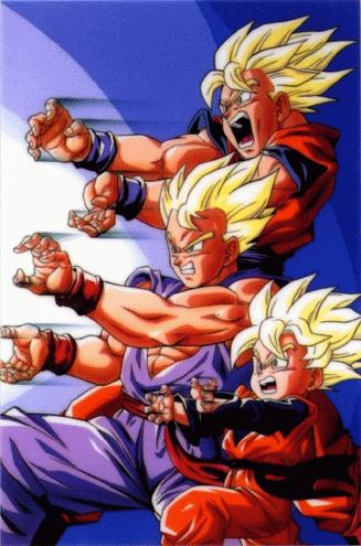 Goku, Gohan, Gotten
